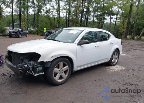 2013 Dodge Avenger Se из США, поврежденный, VIN 1C3CDZAB5DN517202